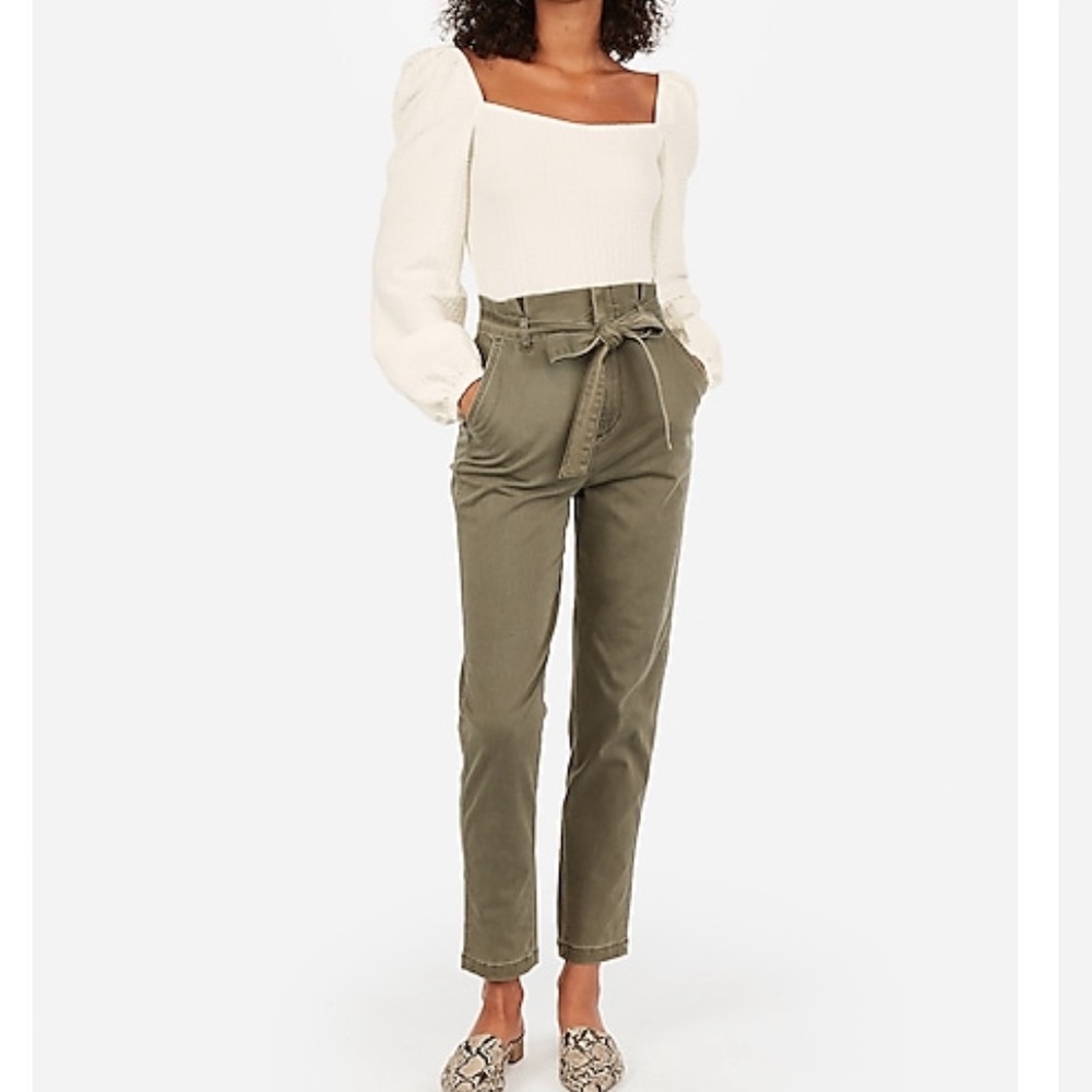 Express textured square neck top